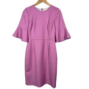 Brooks Brothers Dress Career Casual Short Sleeve Sheath Lilac - 4